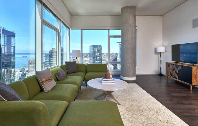 Living Room with Hard Surface Flooring