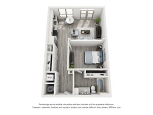 1 bed, 1 bath, 719 sqft, $1,700
