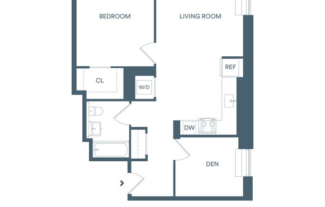 1 bed, 1 bath, $3,725, Unit 702S