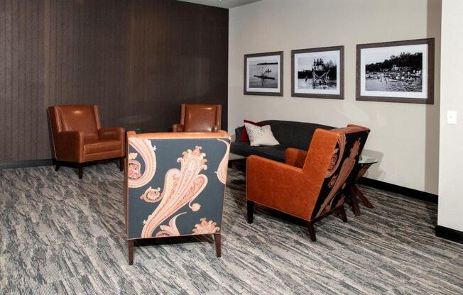 Classic Lobby Design at Overlook on the Creek, Minnetonka, MN