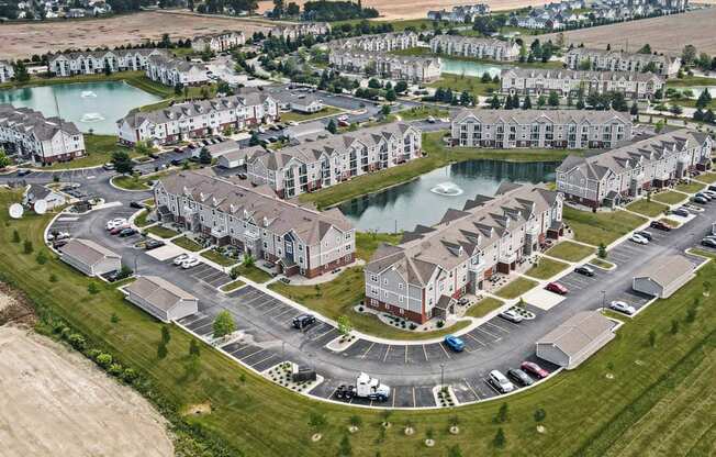 Aerial Views of Community at Tracy Creek Apartments, Perrysburg, Ohio