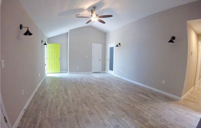Large new in 2022 home with 2 car garage, fenced year and open spaces.