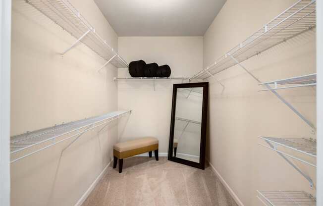 Large Closet at Abberly Green Apartment Homes, Mooresville, 28117