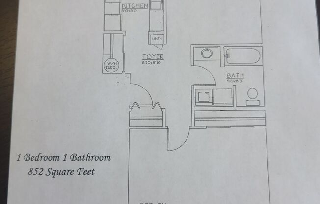 1 bed, 1 bath, 852 sqft, $1,305, Unit 362