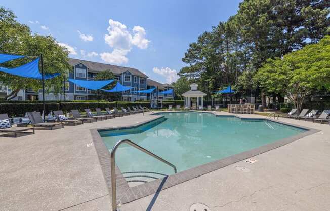 the swimming pool at our apartments