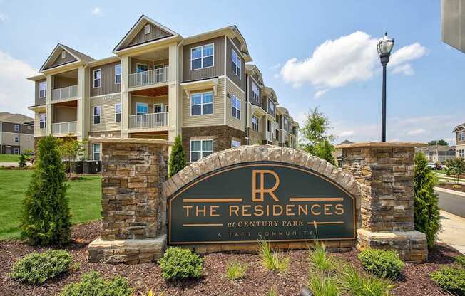 Property Signage at Residences at Century Park, Greer, South Carolina