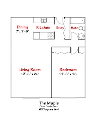 1 bed, 1 bath, 690 sqft, $1,150