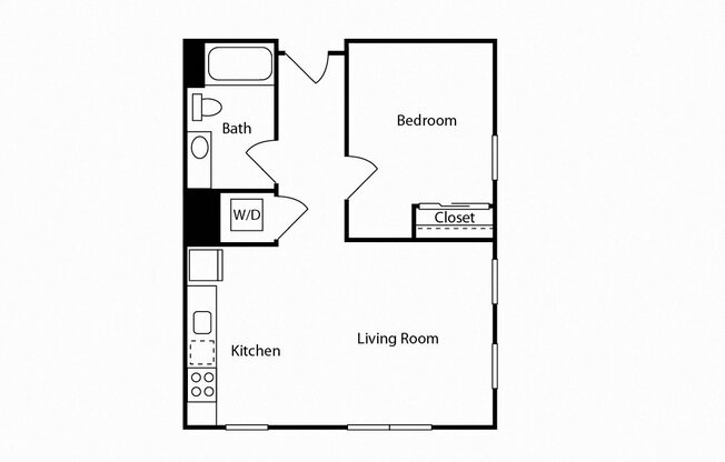 1 bed, 1 bath, 651 sqft, $1,425