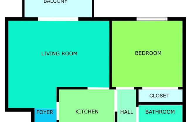 1 bed, 1 bath, $960, Unit 303