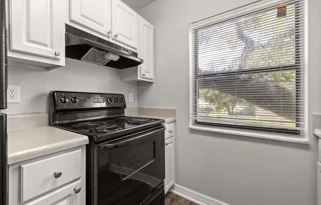 Model kitchen at Oasis at Bayside Apartments in Largo, FL