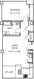 1 bed, 1 bath, 900 sqft, $1,835