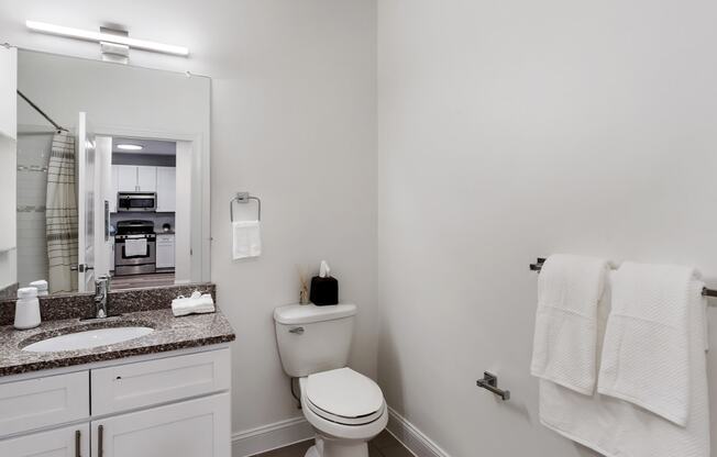 Bathroom With Bathtub at Park Square Apartments, Rahway, 07065
