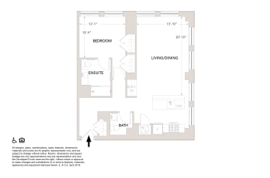 1 bed, 1.5 baths, 963 sqft, $3,020