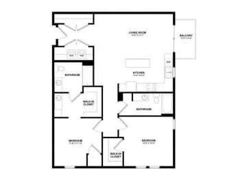2 beds, 2.3 baths, 1,088 sqft, $2,830