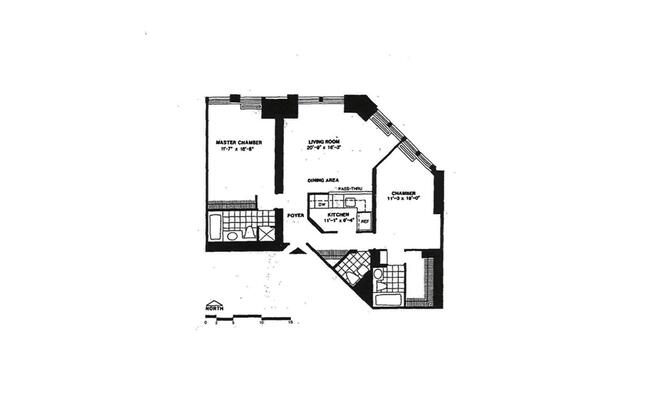 2 beds, 2.5 baths, $6,800, Unit 3603