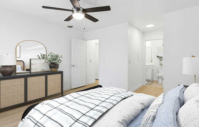Bedroom with Hard Surface Flooring