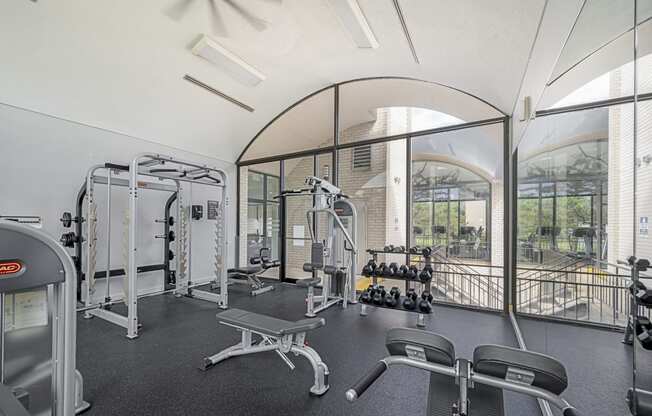 fitness center at Seven Springs Apartments, Maryland