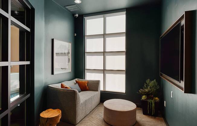 Living area of apartment