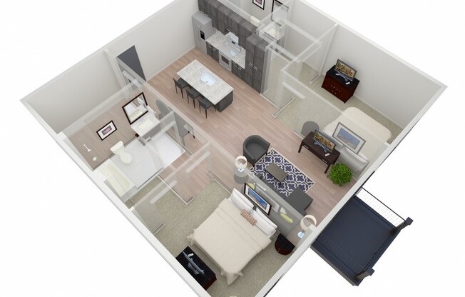 2 beds, 2 baths, 1,040 sqft, $1,839, Unit A1-112