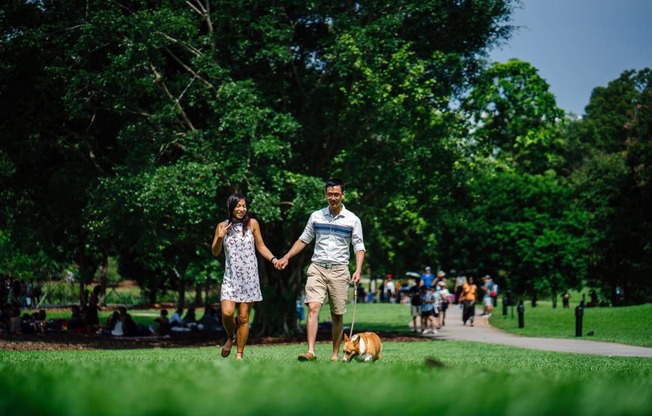 Walkable neighborhood at Heritage Place Apartments in Grand Rapids, MI