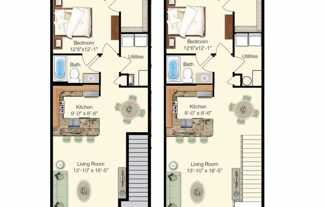 1 bed, 1 bath, 817 sqft, $1,535