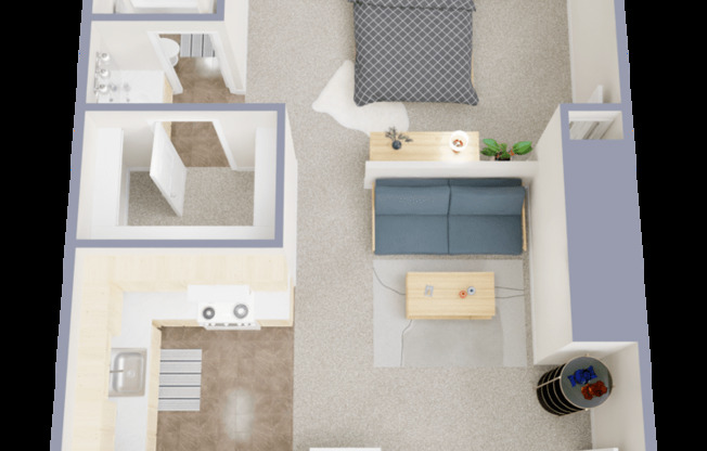 1 bed, 1 bath, 534 sqft, $979