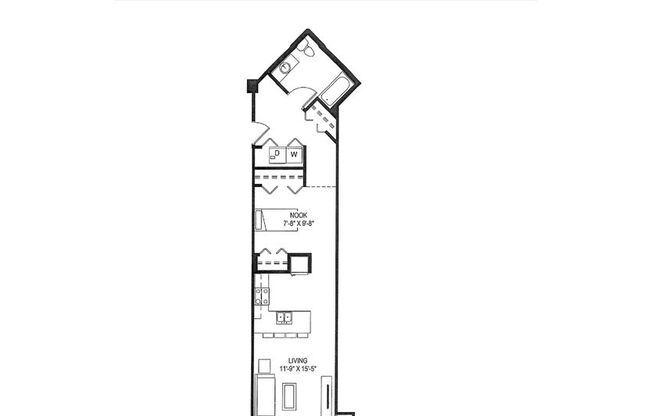Studio, 1 bath, 679 sqft, $1,499, Unit 220