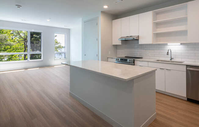 Living Room with Hard Surface Flooring