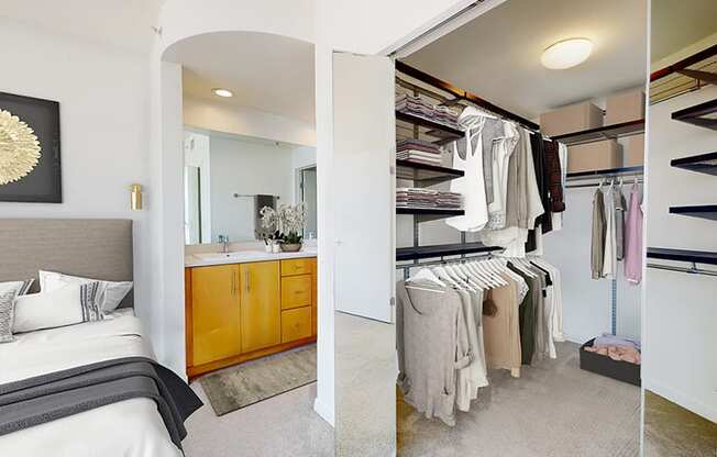 Large Closet  at Esprit Apartments, Marina del Rey, CA