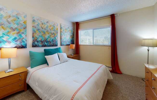 Bedroom with cozy bed at Spyglass Creek, Colorado, 80224