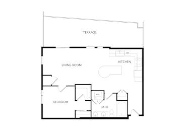 1 bed, 1 bath, 761 sqft, $1,525