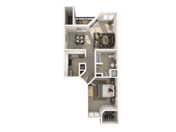 1 bed, 1 bath, 658 sqft, $1,097