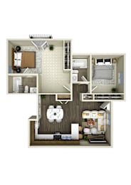 2 beds, 2 baths, 1,350 sqft, $2,083