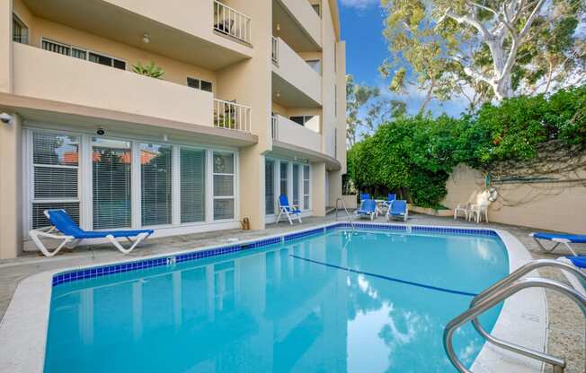 Apartment Building in Santa Monica Pool