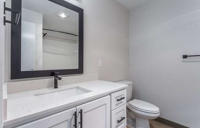 a bathroom with a sink and a toilet