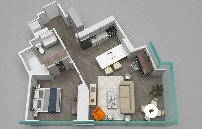 1 bed, 1 bath, 730 sqft, $2,759