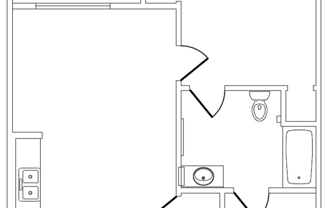 1 bed, 1 bath, 595 sqft, $2,295, Unit 529