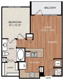 1 bed, 1 bath, 682 sqft, $1,338