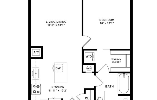 1 bed, 1 bath, 630 sqft, $4,081