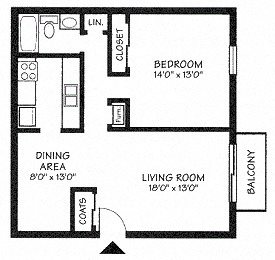 1 bed, 1 bath, 775 sqft, $915