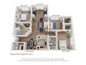 3 beds, 2 baths, 1,327 sqft, $1,906