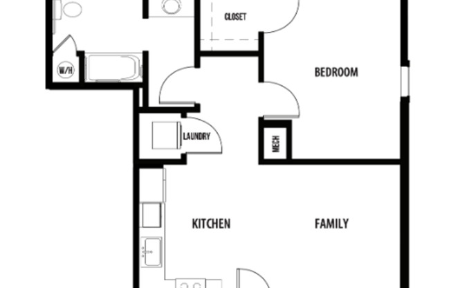 1 bed, 1 bath, 658 sqft, $1,235, Unit Bldg 3, Unit 102