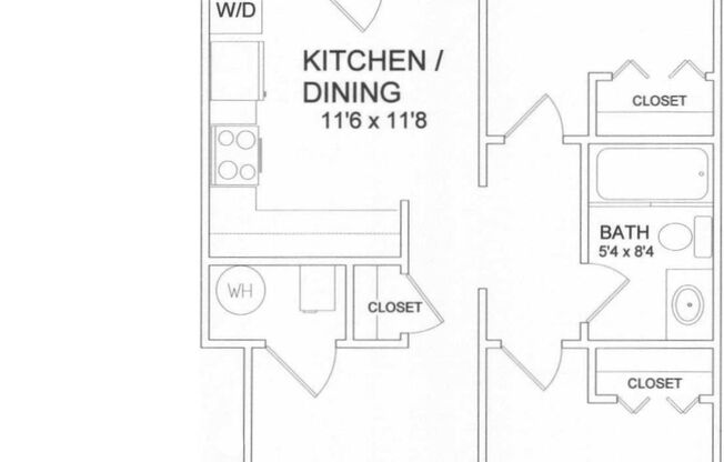 2 beds, 1 bath, 747 sqft, $975, Unit Apt #03