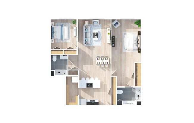 2 beds, 2 baths, 1,398 sqft, $2,850, Unit 111