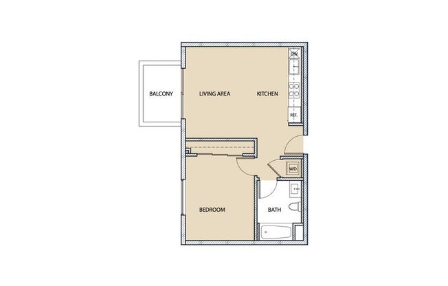 1 bed, 1 bath, 660 sqft, $2,298, Unit 4864 - 302