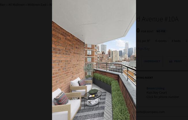 4 beds, 2 baths, 1,255 sqft, $10,585, Unit 10A