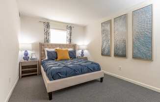 Large master bedroom with a lot of closet space at Lawyers Hill Apartments