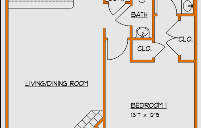1 bed, 1.5 baths, 937 sqft, $1,295, Unit 342