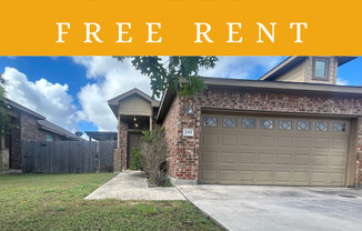 2 Weeks Free Rent /  3/2/2 / Interior Washer Dryer Connections/ Wood Like Tile & Carpet Mix / Fenced in Yard / CISD