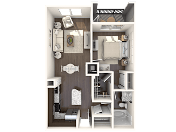 1 bed, 1 bath, 851 sqft, $2,530